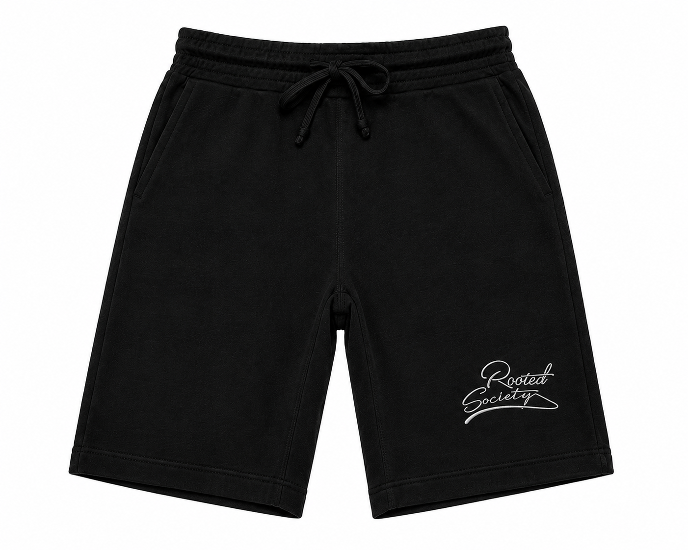 Rooted Logo Fleece Shorts – Cotton Blend