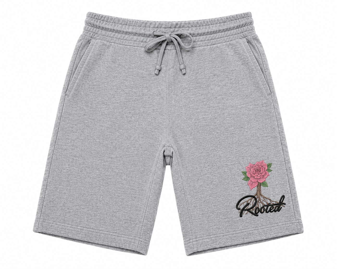 Rooted Logo Fleece Shorts – Cotton Blend