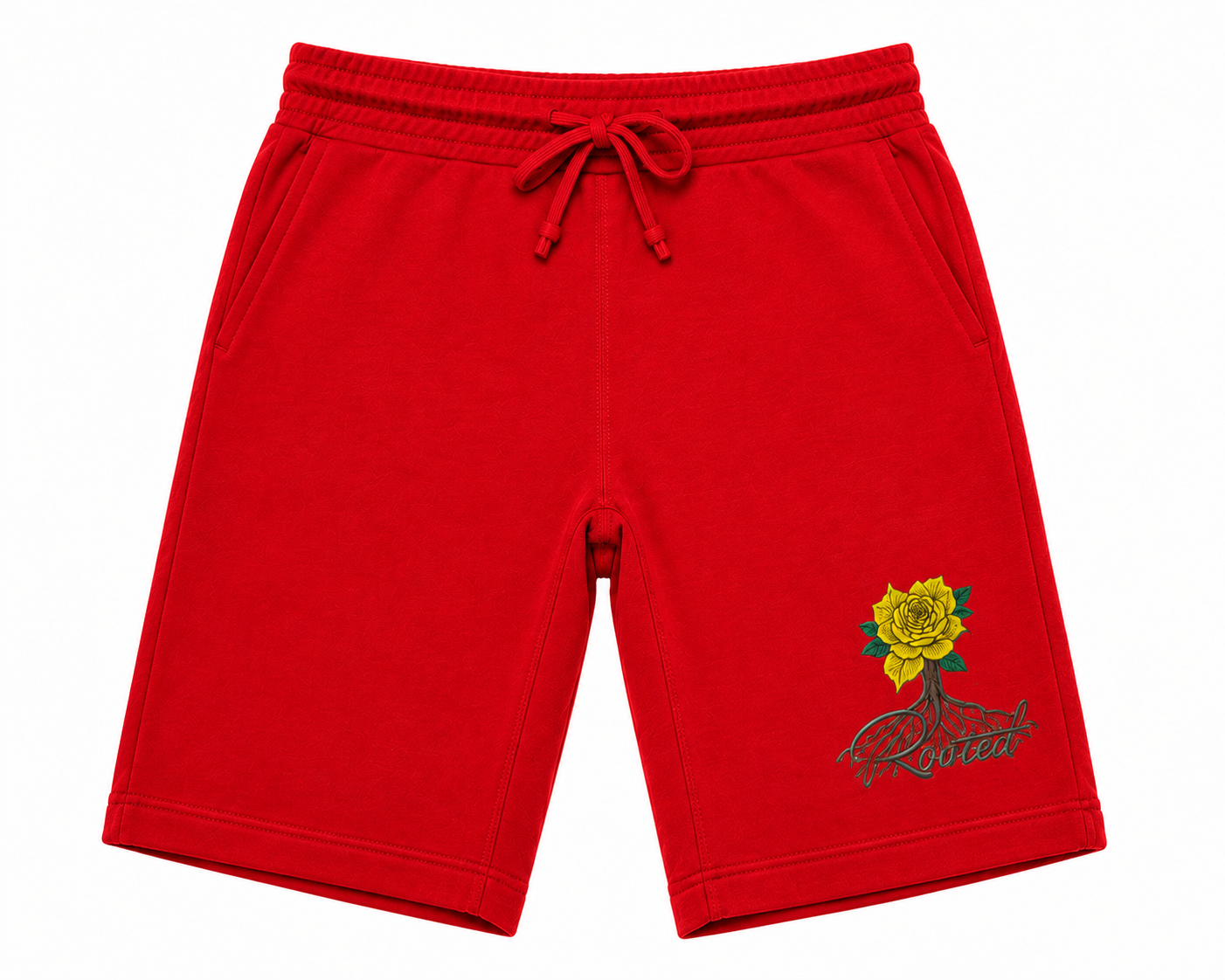 Rooted Logo Fleece Shorts – Cotton Blend