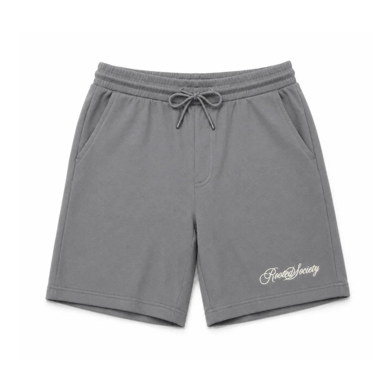 Adult- Rooted Society Embroidered Logo Shorts