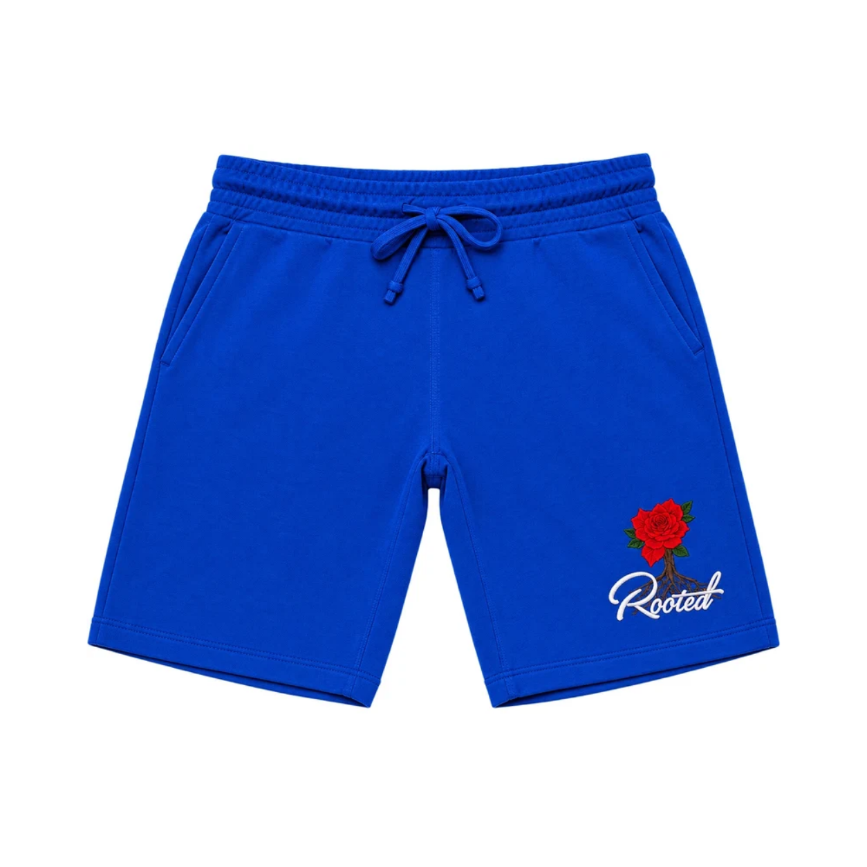 Rooted Blue Rose Logo Heavyweight Fleece Shorts