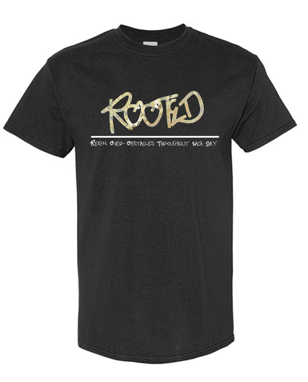 Rooted Sueded Acronym Tee
